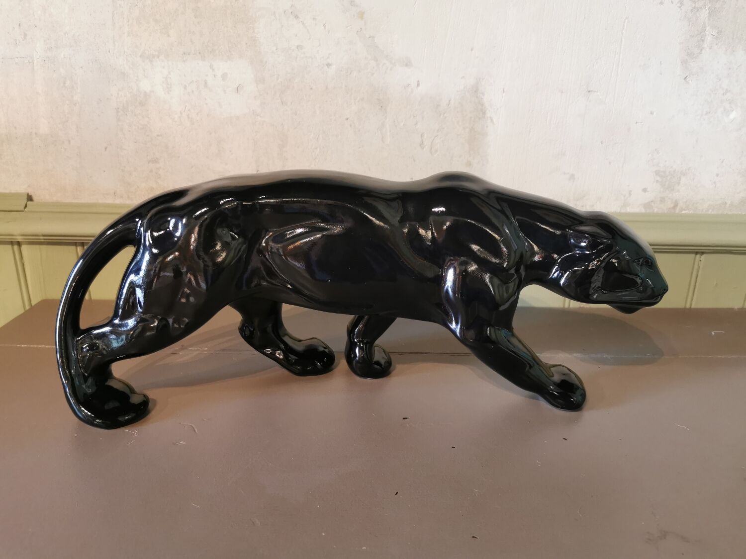 Art deco ceramic panther