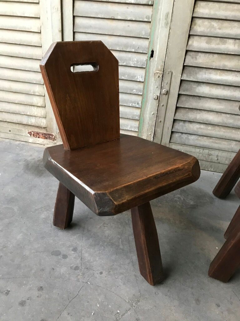 Furniture set chairs, tripod stools