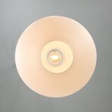 Mid-Century Italian Brass and Opaline Glass Pendant Lamp