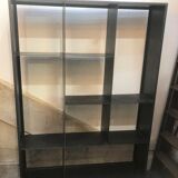 Large Landscape Library Artisanal Steel on Industrial Wheels