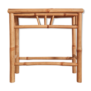 Table d'appoint en bambou vintage