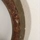 Oval frame in wood and gilded stucco