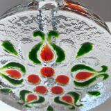 Mid Century Walther Glass Solifleur Vase, Op Art 60's
