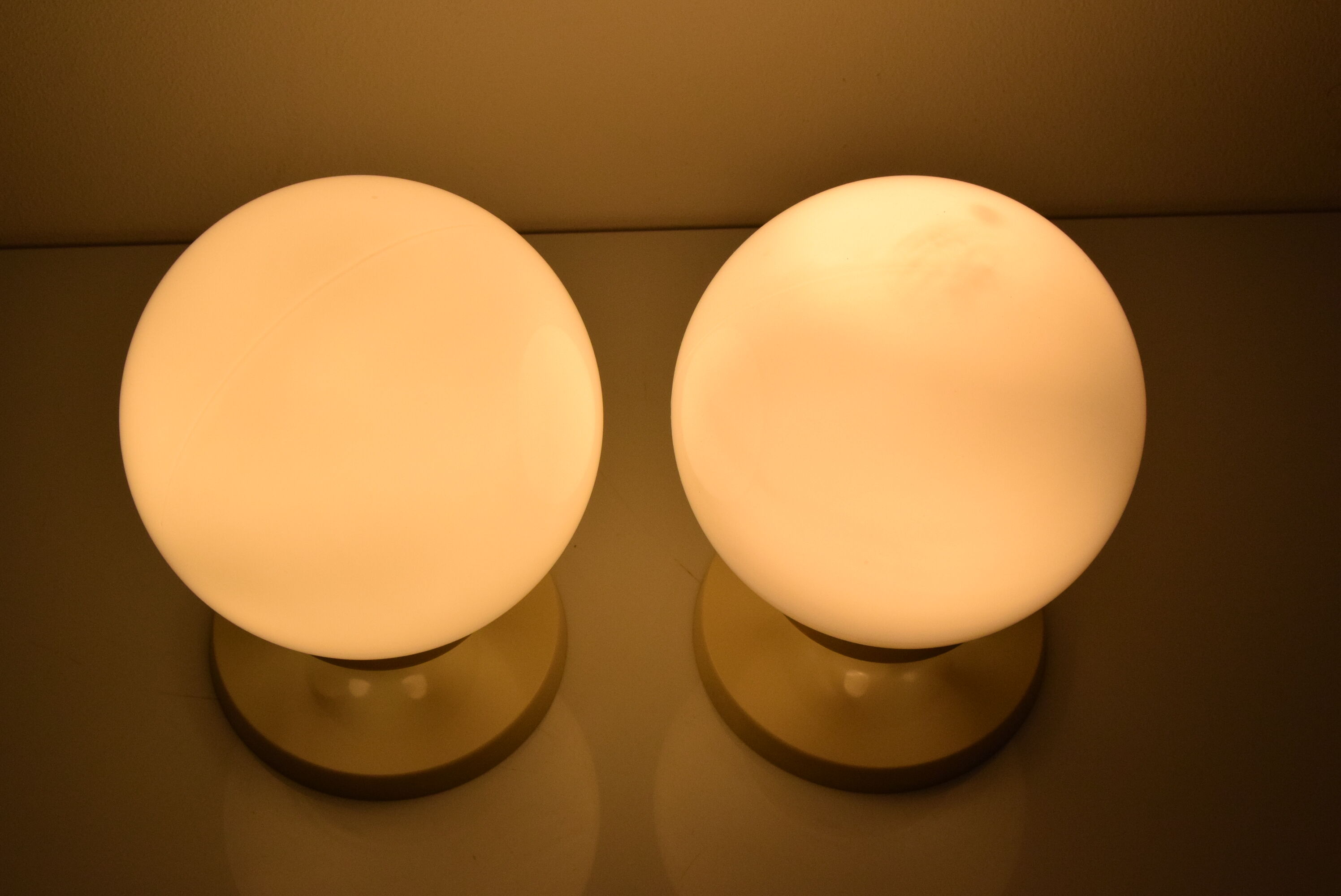 Pair of mid-century Table or Wall Lamps by Instala Děčín,1970's.