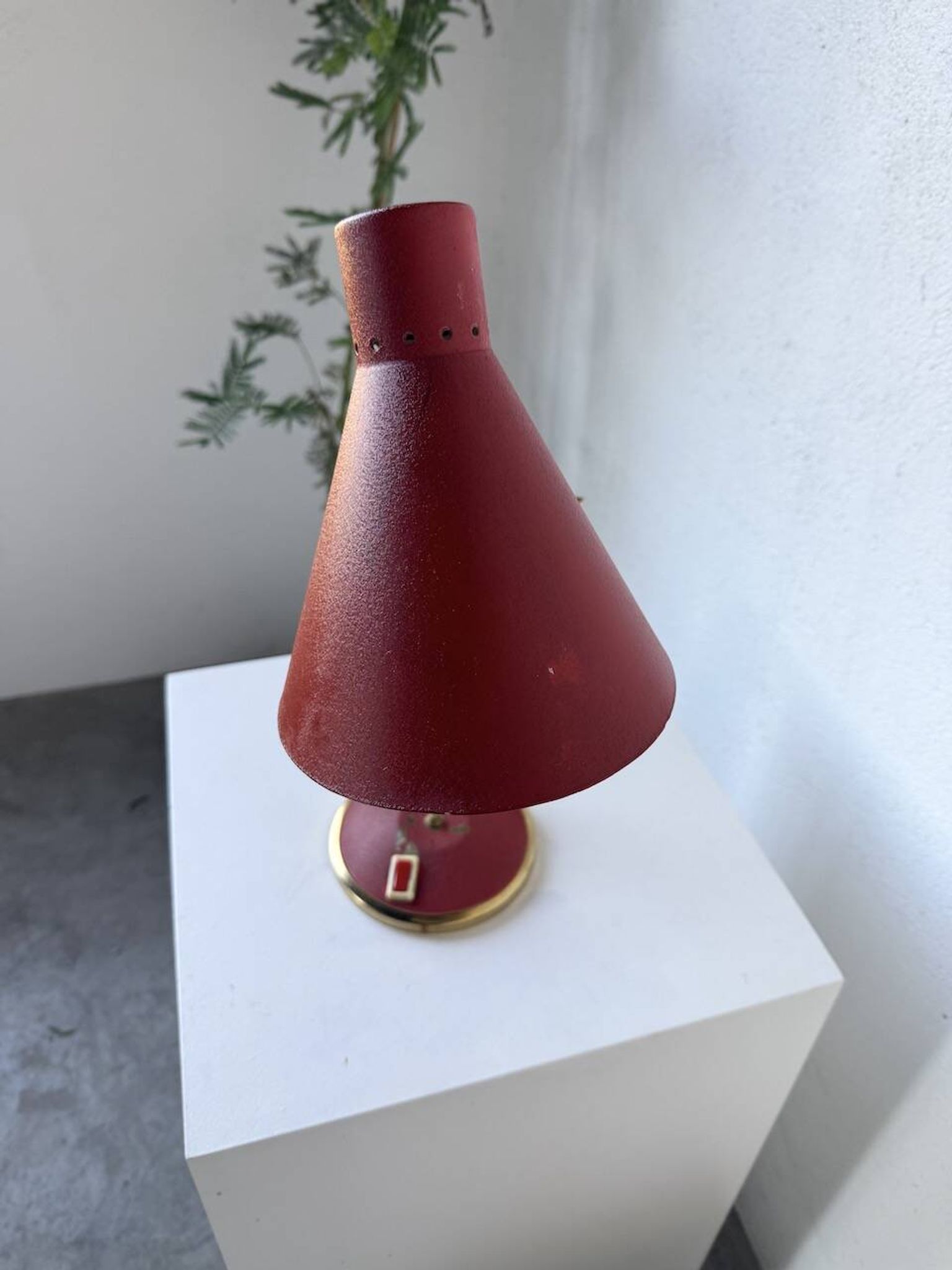 Lampe de bureau années 50 « diabolo » Aluminor