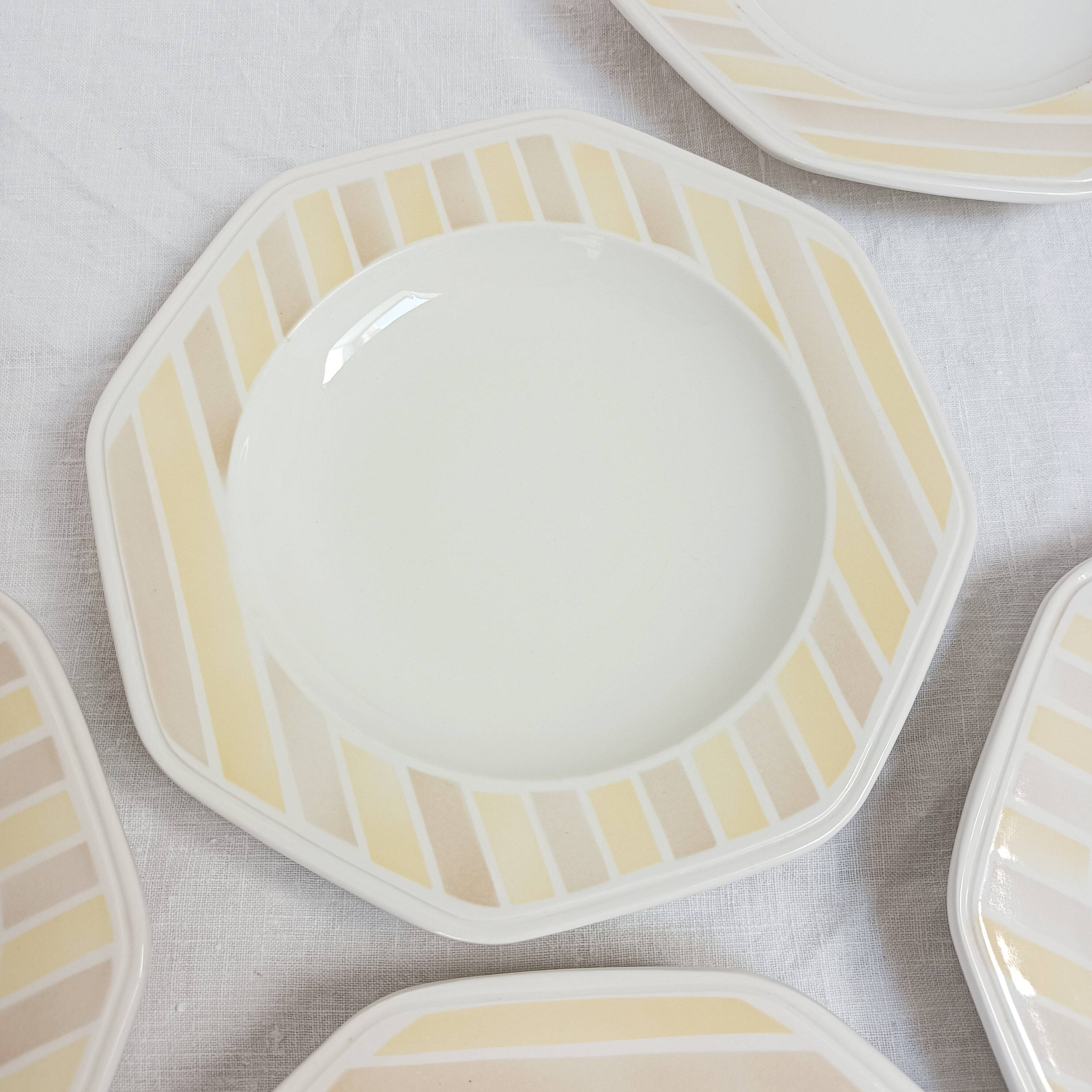 Lot de 10 assiettes creuses Moulin des loups