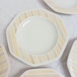 Set of 10 Moulin des loups soup plates