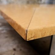 Coffee table bar in ash burl, Paul Michel for Roche Bobois, 1980.