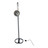 Mid-Century Modern Teak and Sisal Swing-Arm Wall Lamp, 1960s