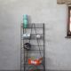Display metal store shelves