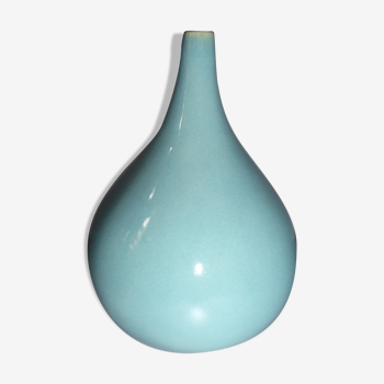 Vase soliflore bleu céladon
