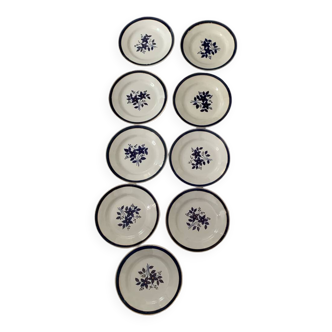 Set of Colette dessert plates from Moulin des Loups