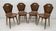 After Carlo Ratti Mid-Century Modern Italian Bentwood Chairs, 1950s