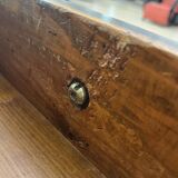 Biedermeier Chest in Walnut Veneer, Cherry, Gold Leaf & Brass, Austria, 1815