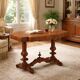 Small antique Umbertino table in walnut, Italy, 19th century.