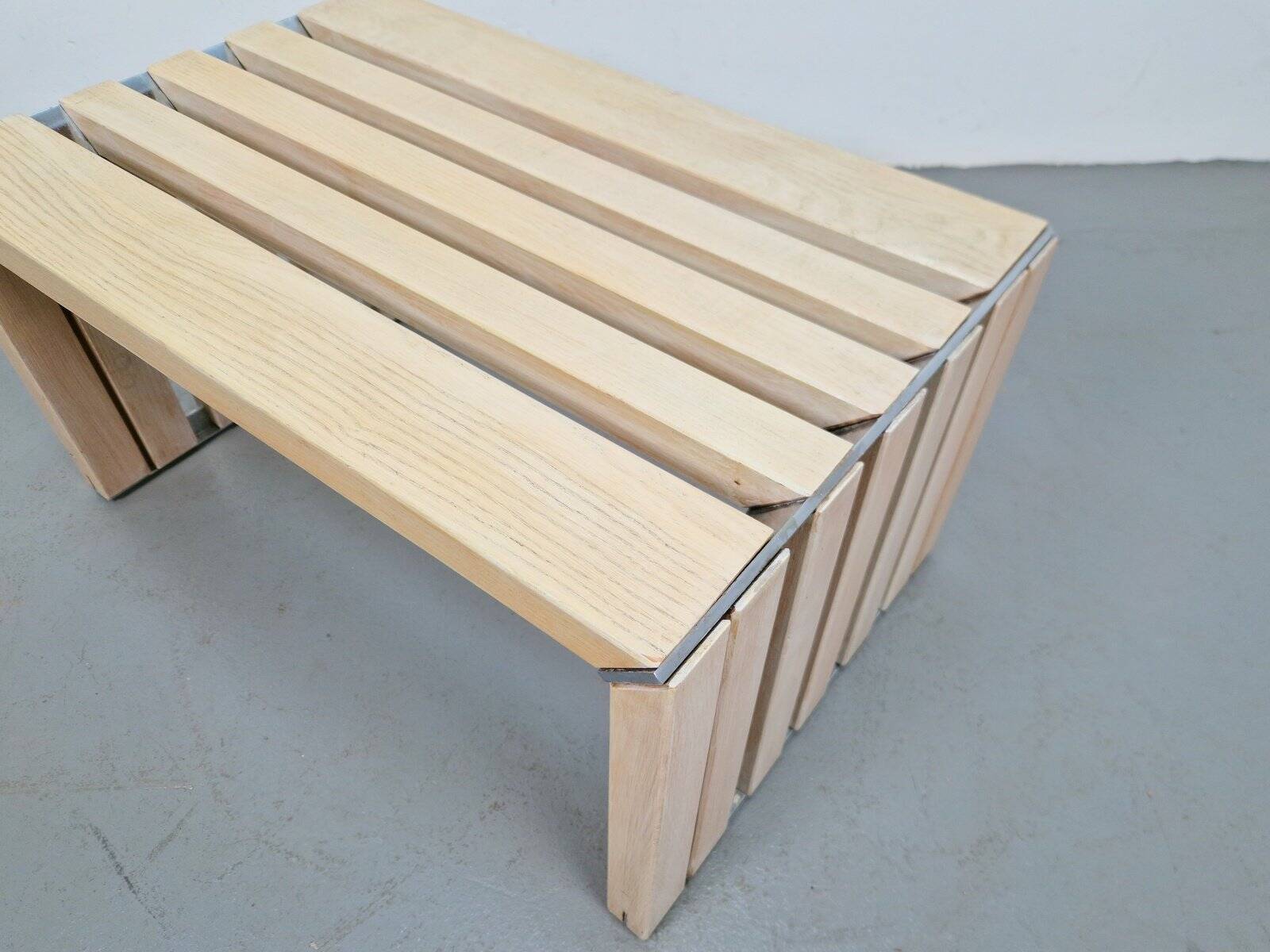 Slat Bench Coffee Table by Walter Antonis for 't Spectrum, 1970s