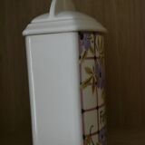 Purple flower flour pot