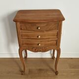 Commode chevet bois style Louis XV