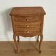 Louis XV style wooden bedside chest of drawers