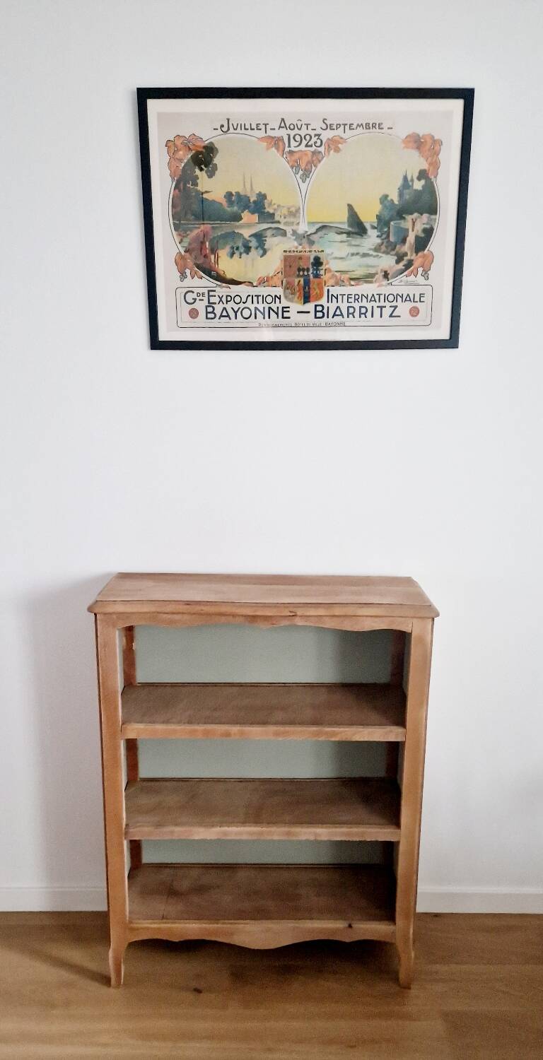 Bibus vintage beech bookcase