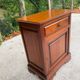 Louis-Philippe style bedside table or end table in cherry wood from the 1980s.