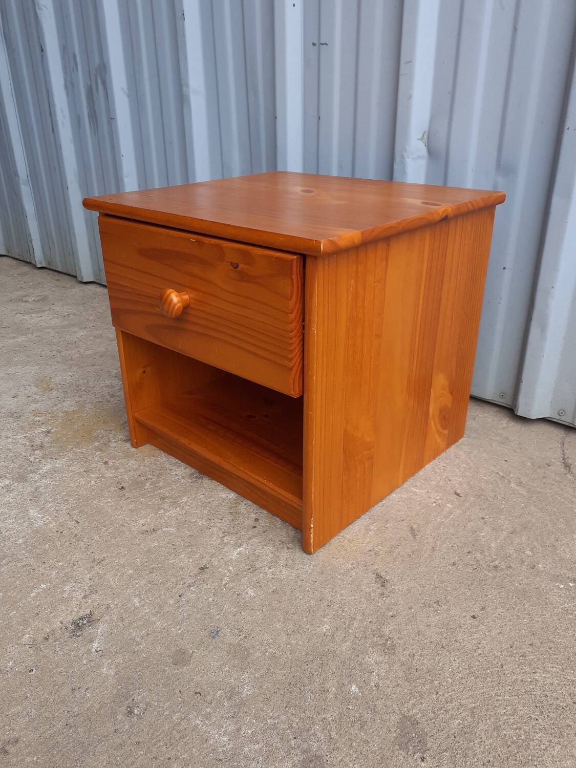 Pine bedside table