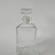 glass whiskey decanter 1970 25 X 9.5 cm