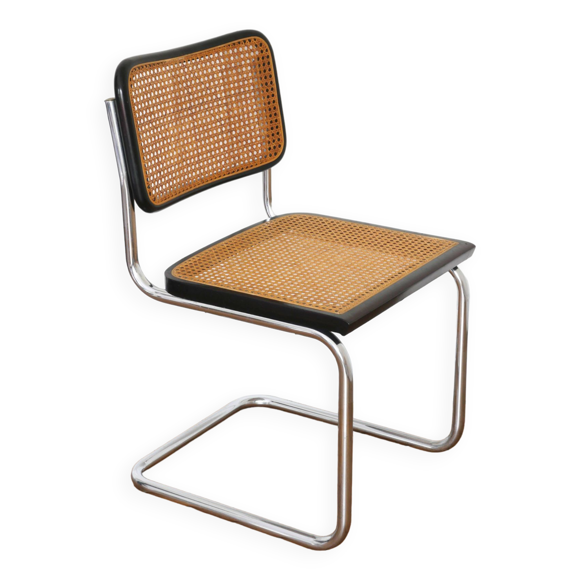 Chaise Cesca B32 Breuer Made in Italy - Cannage assise refait