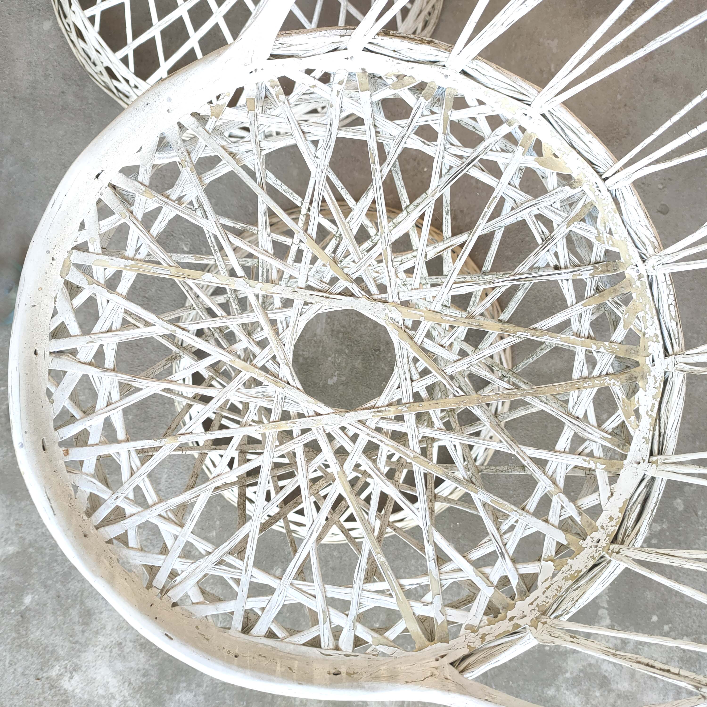 Quatre chaises peacock fibre de verre
