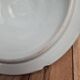 Antique Gien soup tureen with blue thistle decoration, ironstone.