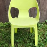 Children's armchair chair rita design by joan gaspar vintage green plastic