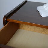 Walnut lace-up vintage chest of drawers