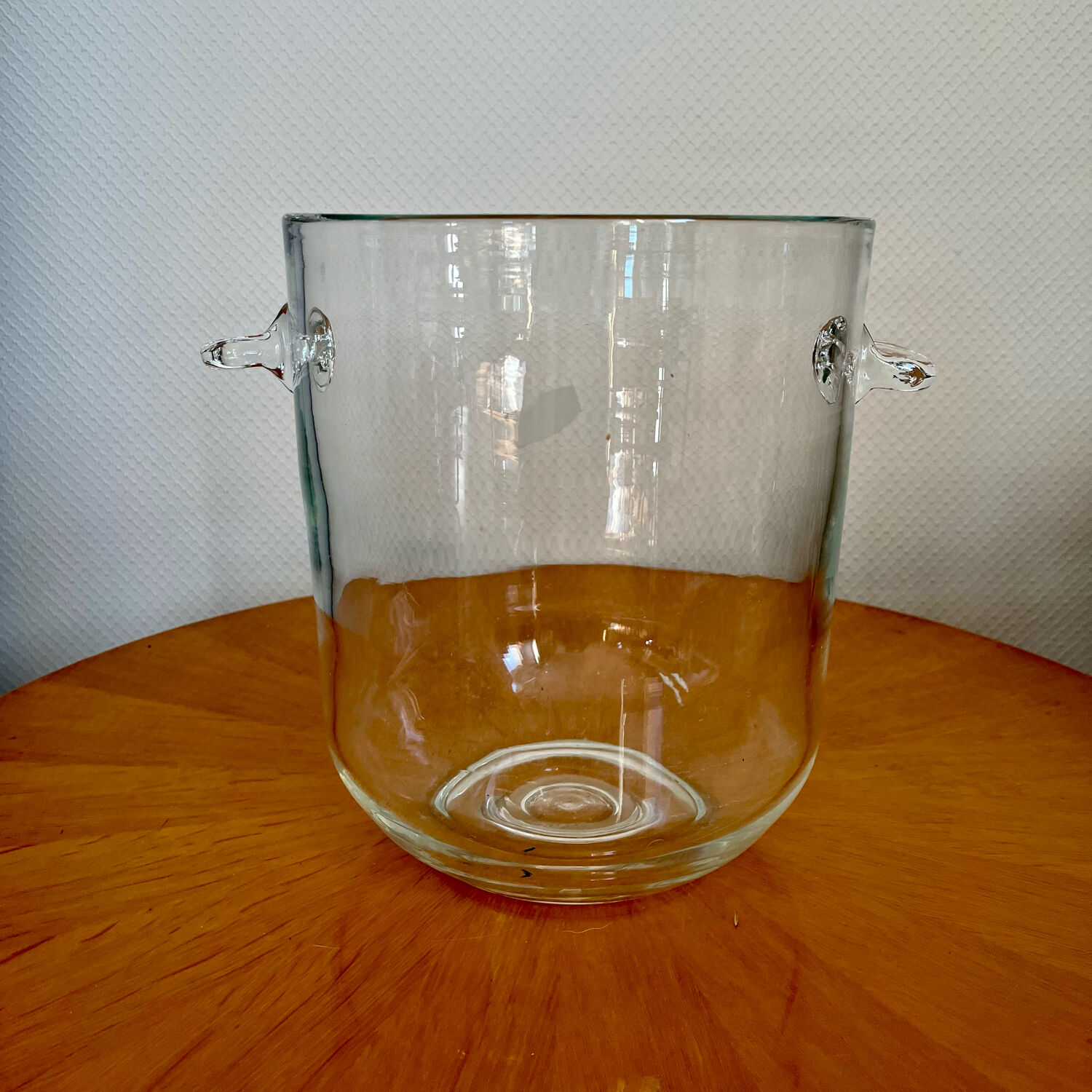 Vintage glass champagne bucket