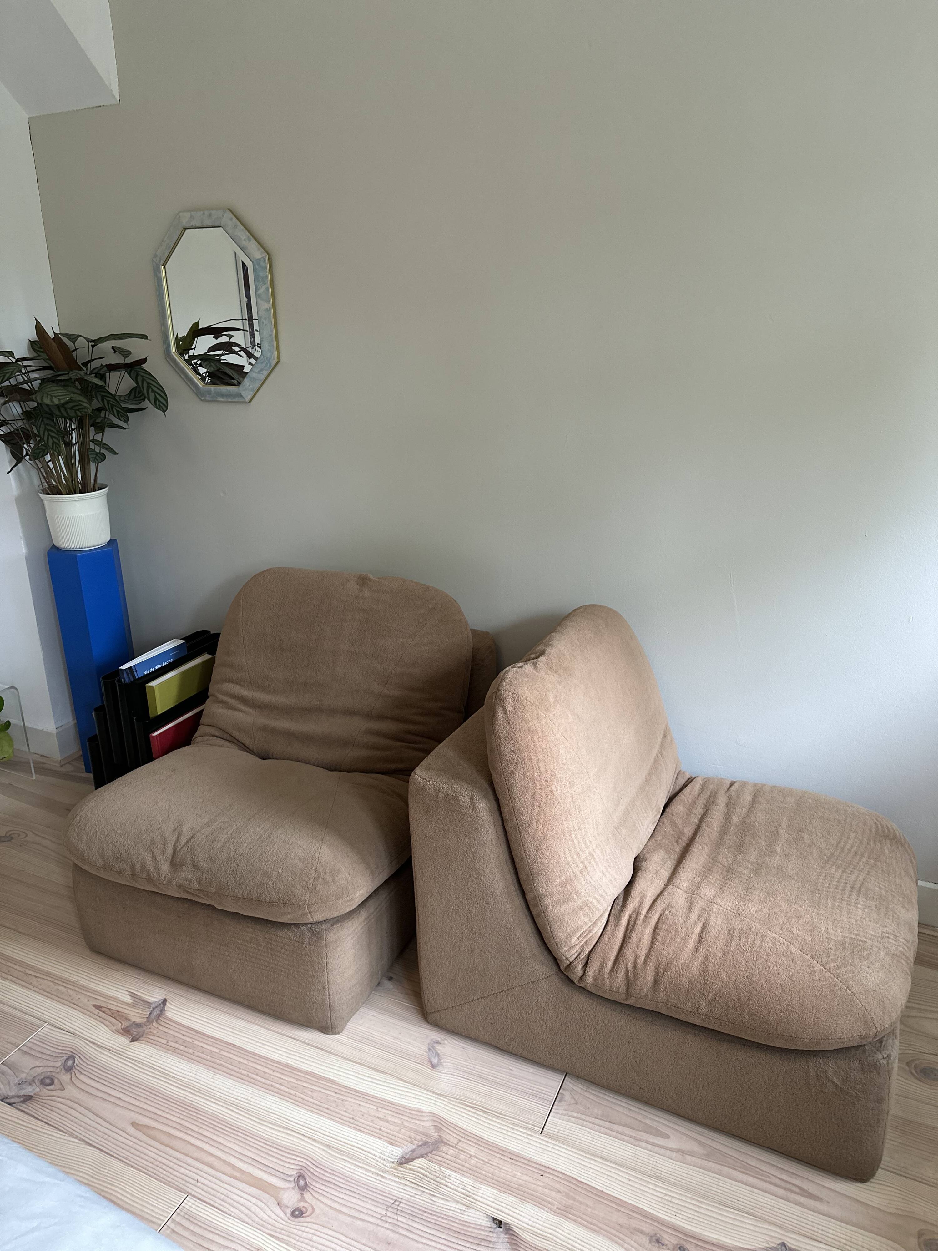 2 fauteuils modulaires italien vintage