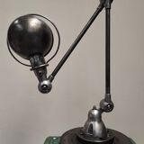 Workshop lamp Jieldé 2 industrial arm patina graphite rifle barrel