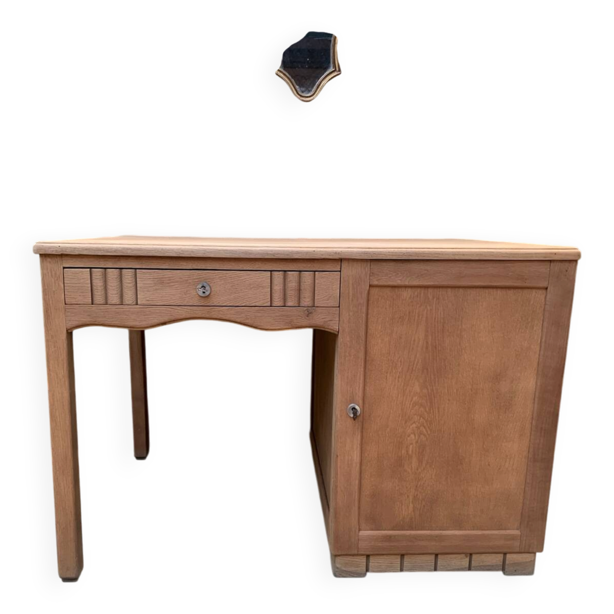 Solid oak Art Deco desk