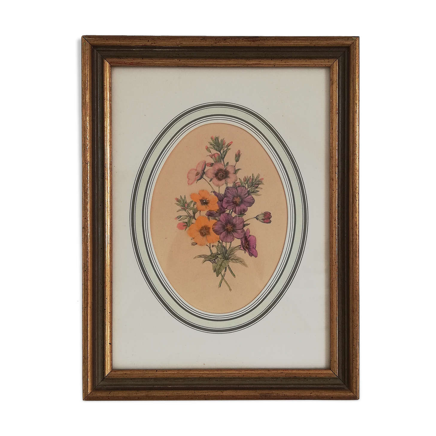 Old watercolor frame 1950