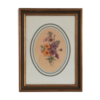 Old watercolor frame 1950
