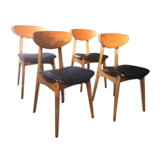 Set of four chairs Stella Scandinavian style