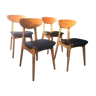 Lot de quatre chaises Stella style scandinave