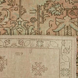 Hand-knotted persian antique 1970s 250 cm x 327 cm beige wool carpet