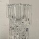 Big collectible vase with ice cube effect in glass from Limburg 1970