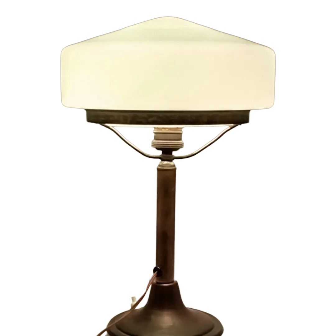 Art deco opaline lamp