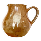 Vintage pink stoneware pitcher