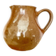 Vintage pink stoneware pitcher