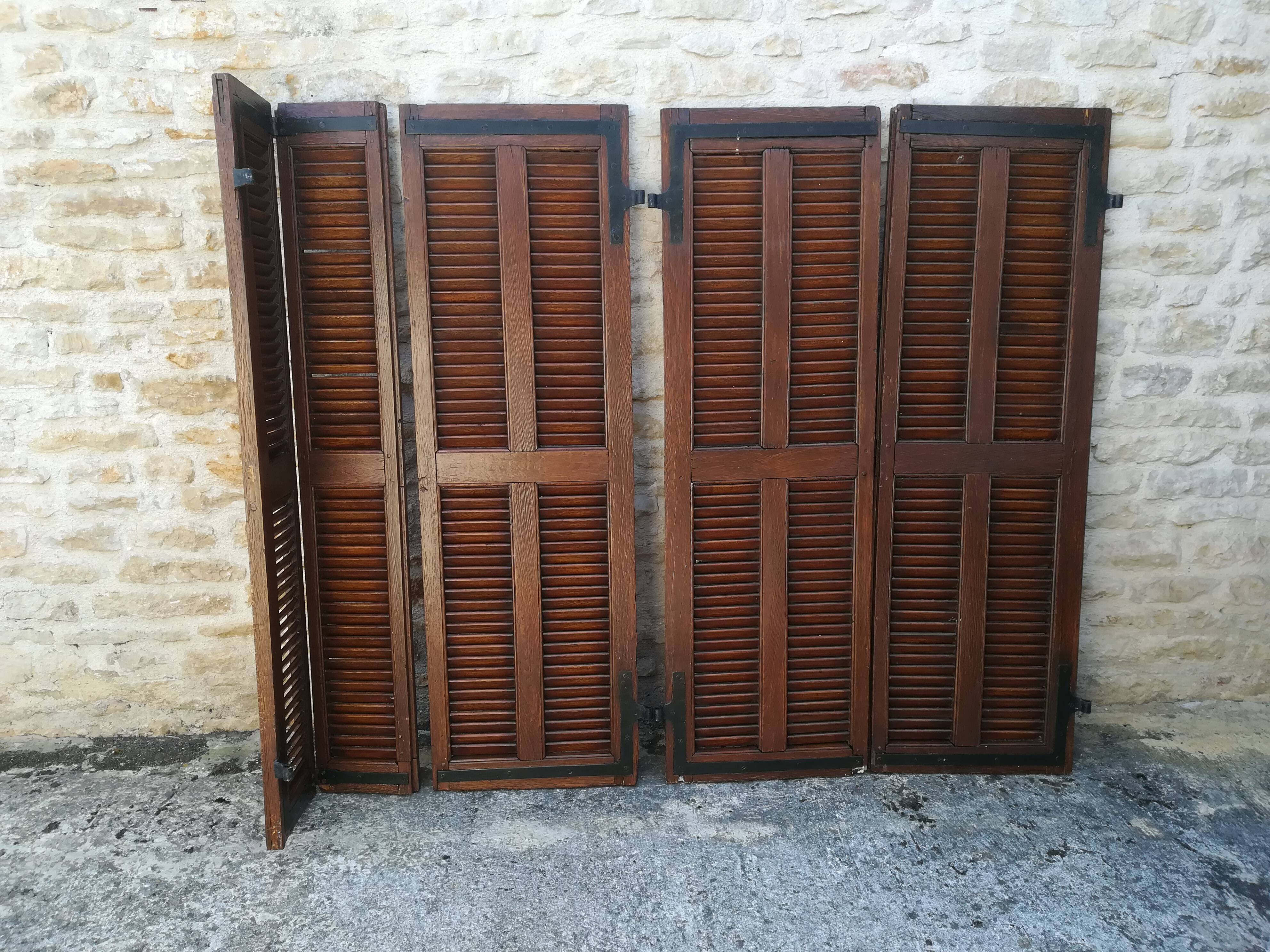 Oak shutters