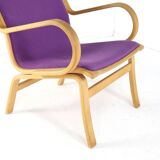 Fauteuils Vejle en tissu violet