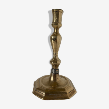 Louis XIV style bronze candle holder