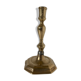 Louis XIV style bronze candle holder