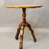 Small pedestal table on tripod base